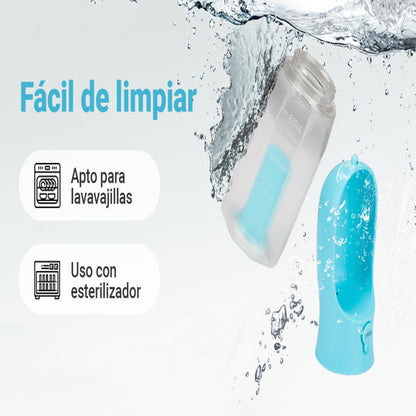 Botella de Agua para Perros 3 en 1